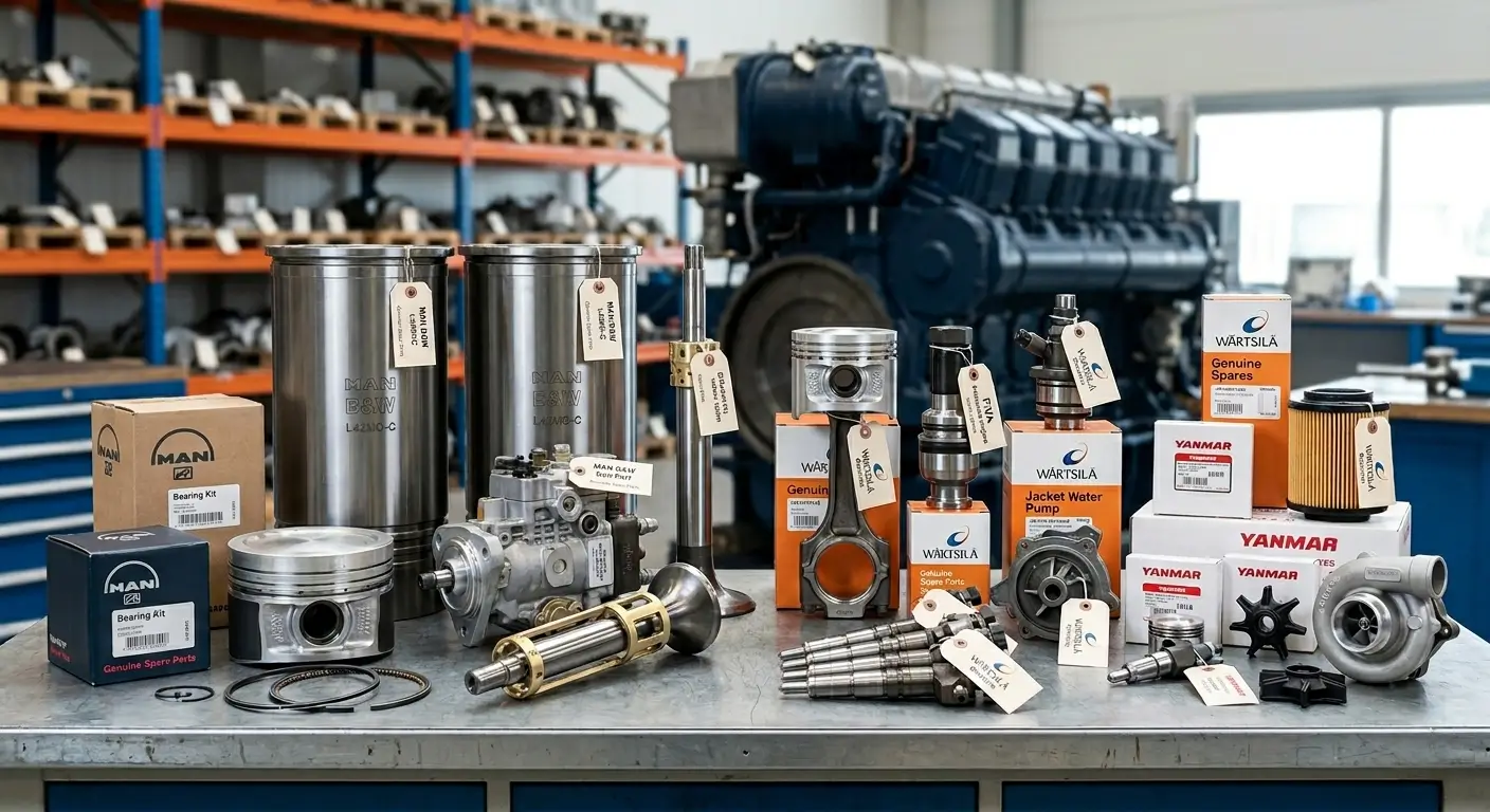 Marine Engine Spare Parts for MAN B&W, Wärtsilä & Yanmar